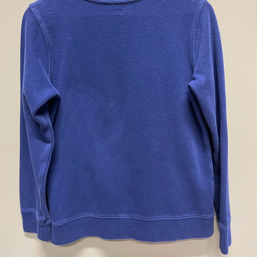 Duluth Trading Co Classic Blue Cotton Top with Pockets - Picture 3 of 4